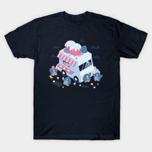 Frozen Truck Kawaii Penguins by Tobe Fonseca T-Shirt